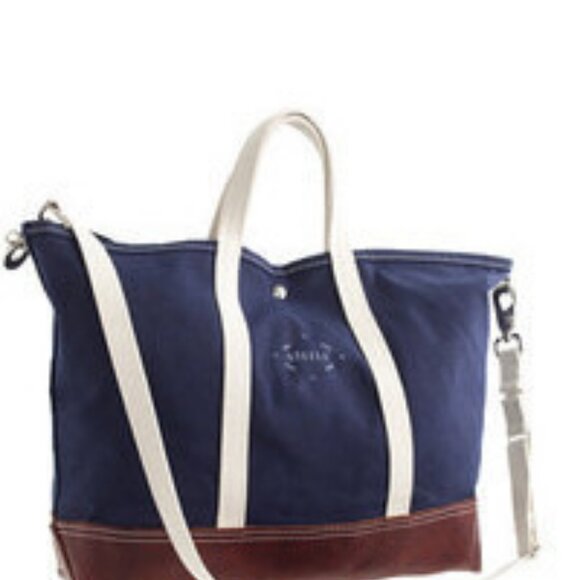STEELE CANVAS BASKET CORP.™ LEATHER TOTE FOR J.CR Other - STEELE CANVAS BASKET CORP.™ LEATHER TOTE FOR J.CREW
